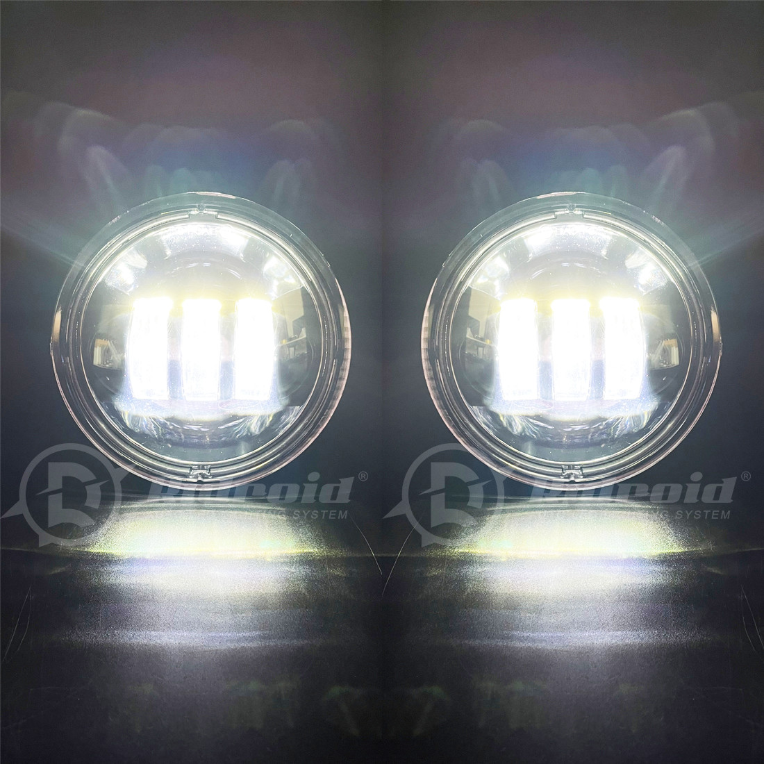 7″ LED Headlight Halo+4.5″ Passing Lights For Harley Electra Glide Ultra Classic