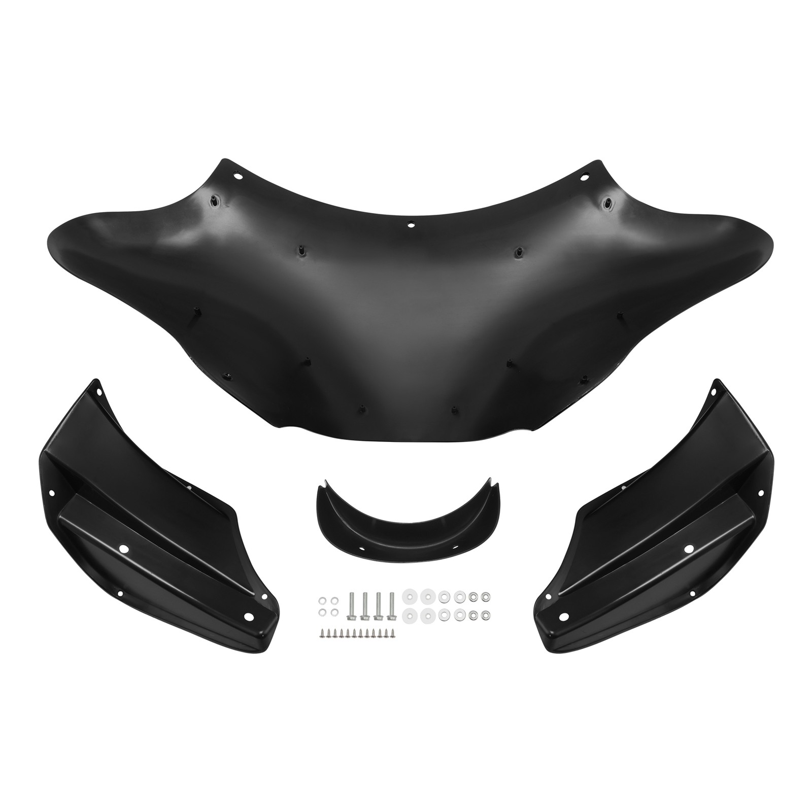 Vivid Black Outer Batwing Fairing Fit For Harley Softail Dyna Touring Road King