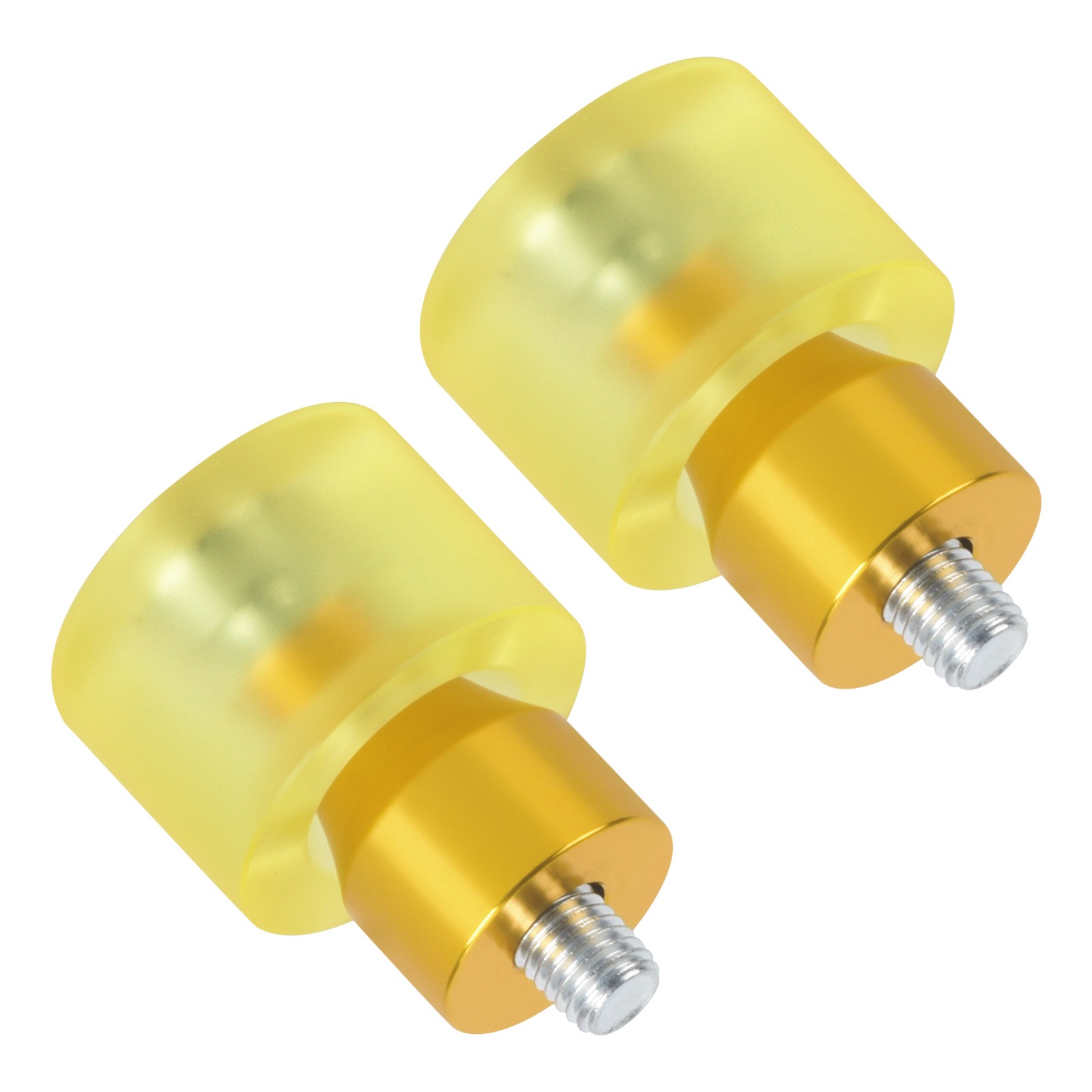 Yellow Crash Bar Guard End Ball Protective Sliders Engine Guard M12 For Harley