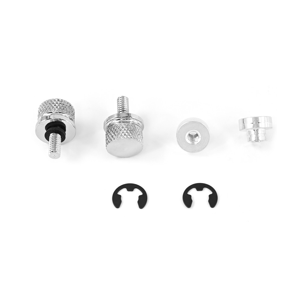 2Pcs Fender Seat Bolt Nut Kit For 1996-Up Harley Road King Knurled Quick Release