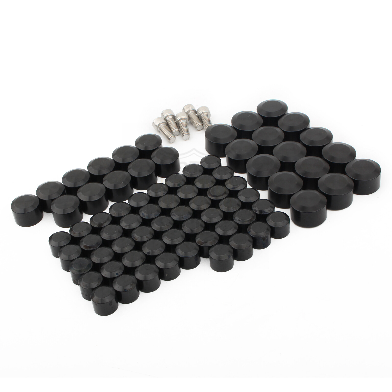 CNC Engine Bolt Topper Caps Cover Kit 75pcs For Harley Touring Road Street Glide