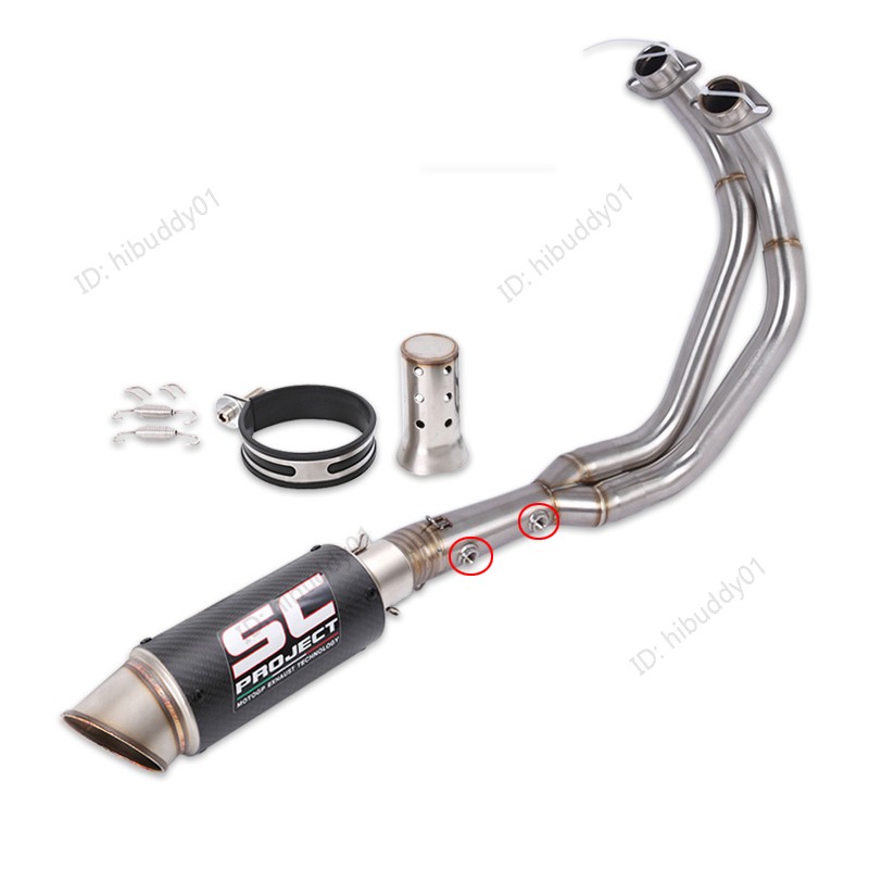 YZF R7 2025 2026 for Yamaha MT-07 XSR700 Full Exhaust System Header Muffler Tips