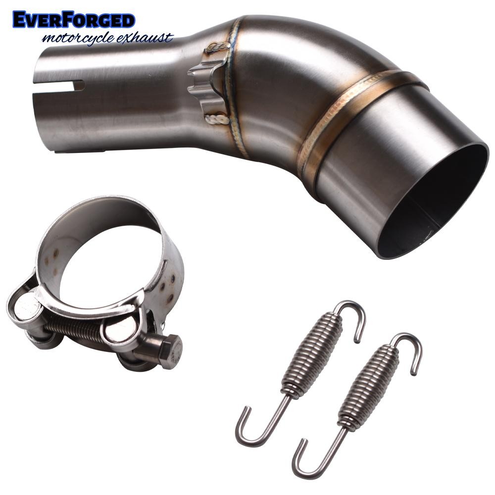 For Yamaha YZF R3 R25 MT-03 Motorcycle Exhaust Mid Link Pipe Clamp-on Tube 51MM
