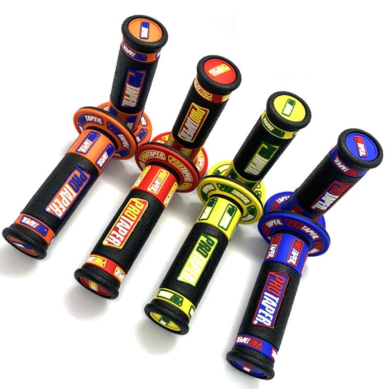 7/8″ Prtaper Hand Grips Yellow Handlebar Grip for Pit Dirt Bike Off-road ATV