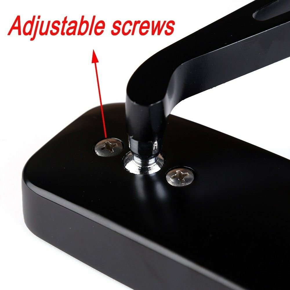 Rectangle Motorcycle Mirrors For Harley Cruiser Bobber Chopper Softail Sportster