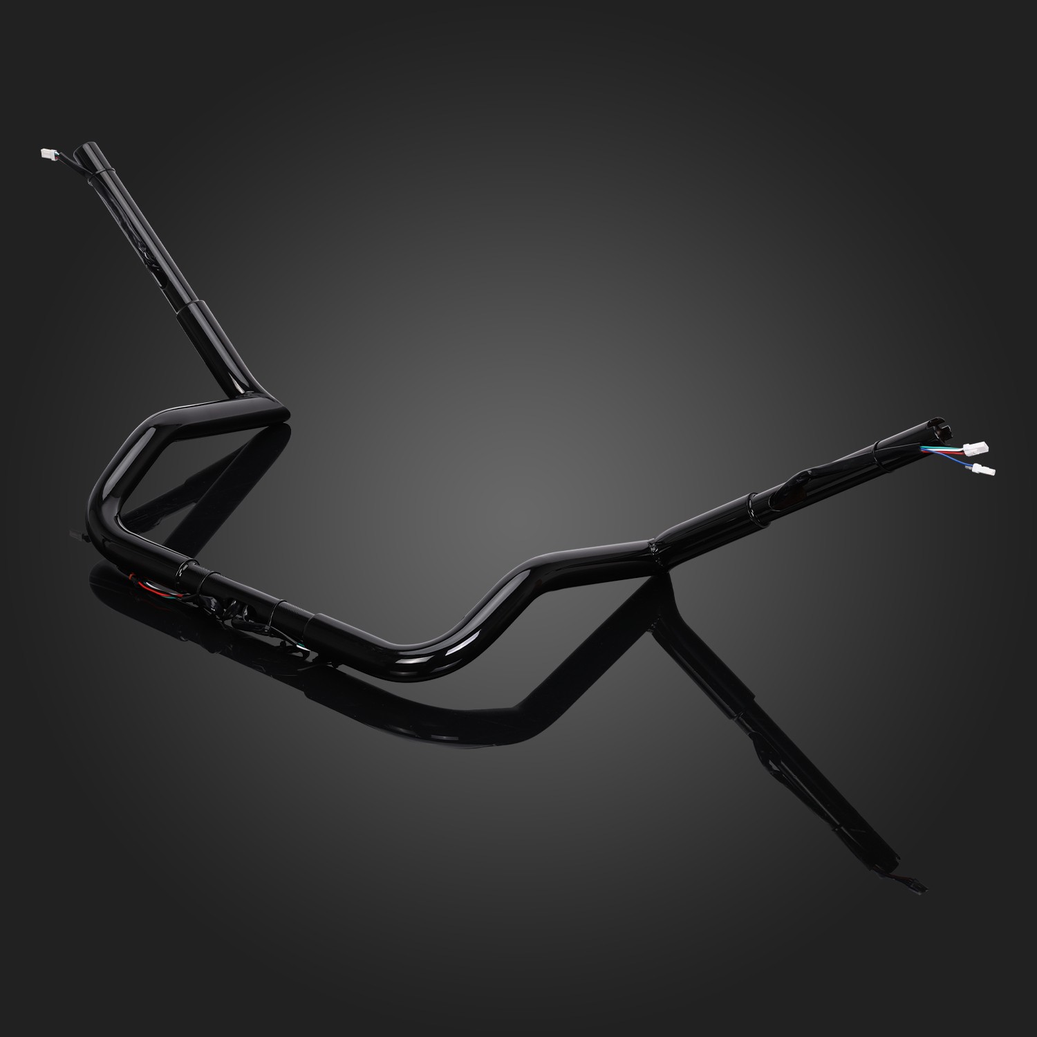 Heavy Duty 12″ Pre-Wired Meathook Ape Hanger Handlebar For Harley Street Glide