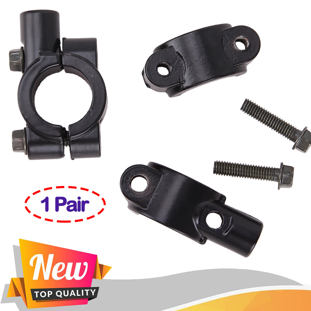 Motorcycle Mirror Mount Bracket Clamp For 22mm 7/8″ (10mm) Handlebar Universal