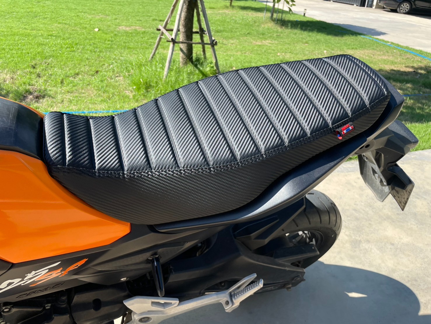Honda grom 125 msx125 2017 2018 2019 2020 flat complete seats black Stitch v.25