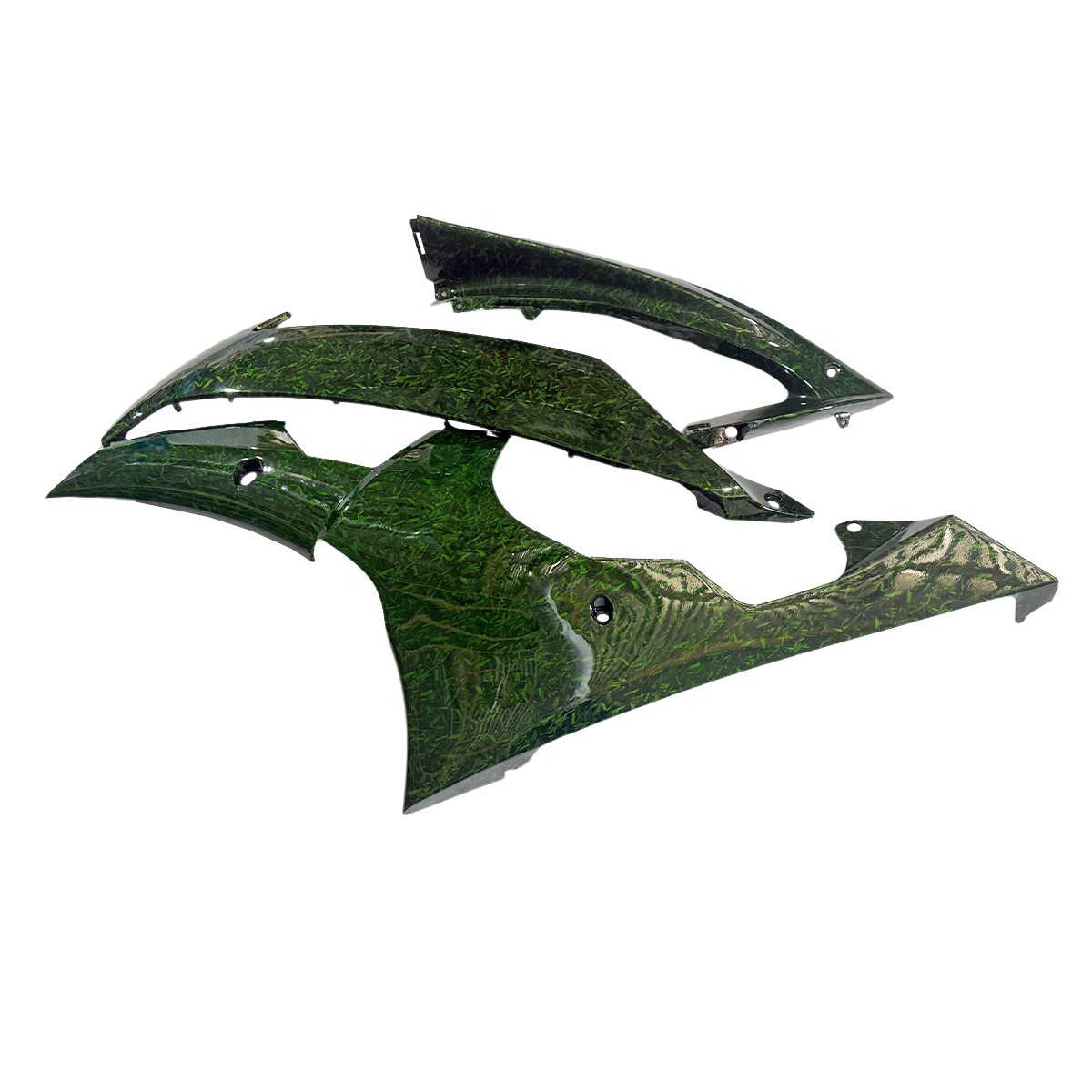 Red Green Forged Pattern Fairings for Yamaha YZF R6 2008-2016 Plastic Bodywork