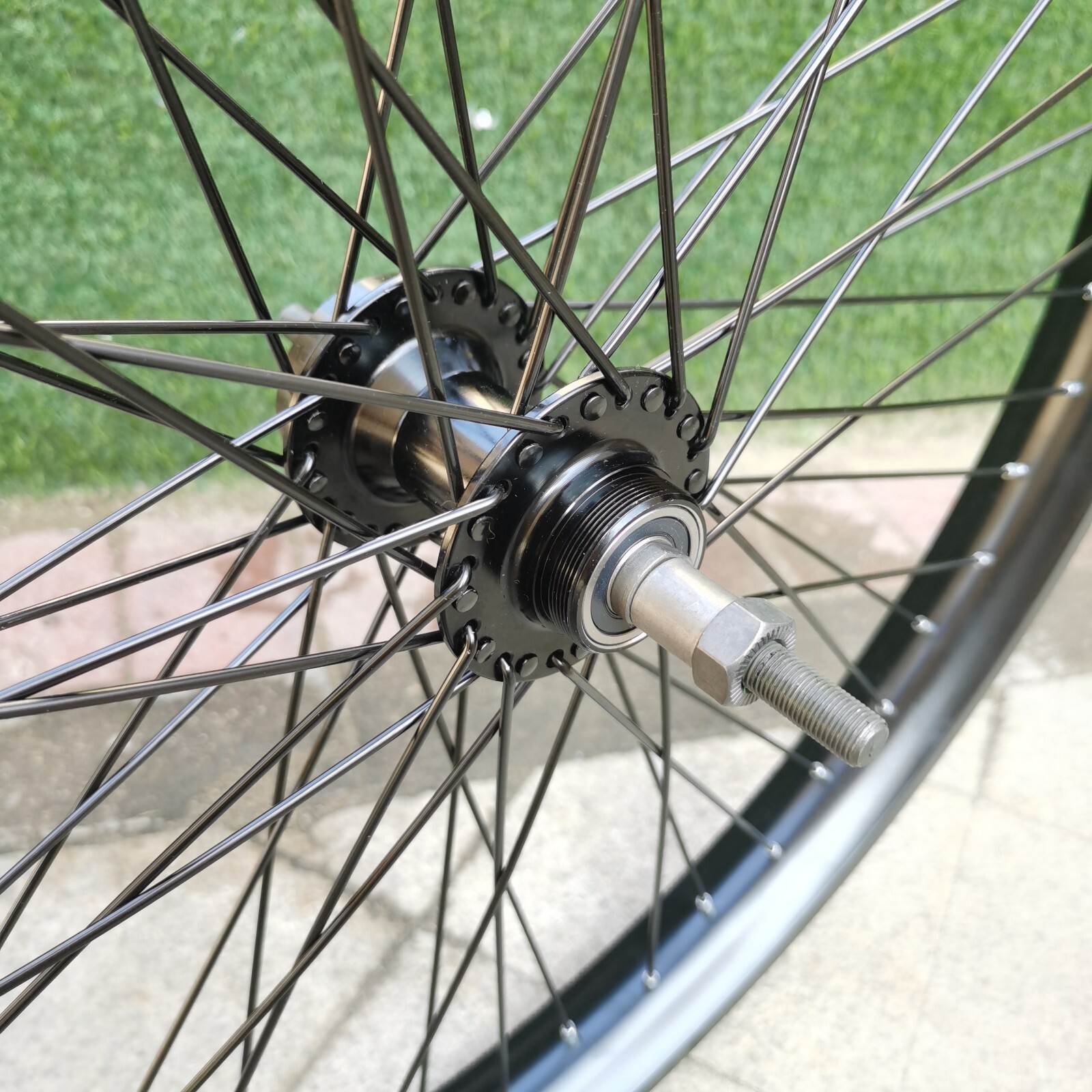 CDHPOWER 26 inch Rear Bike Wheel 48x12G Heavy Duty Spoke Wheel Bicycle Rear Rim