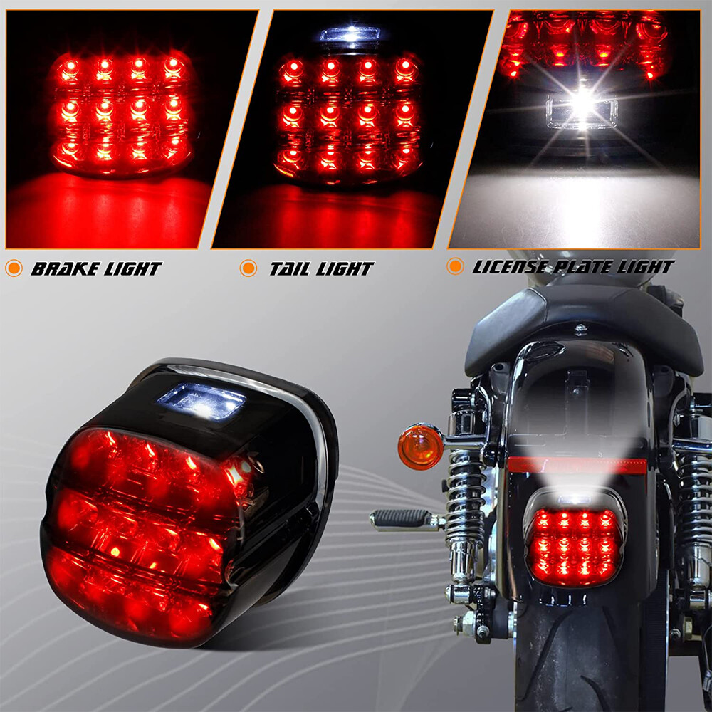 Smoke LED Tail Lights Indicator Brake For Harley Touring Road King Electra Glide