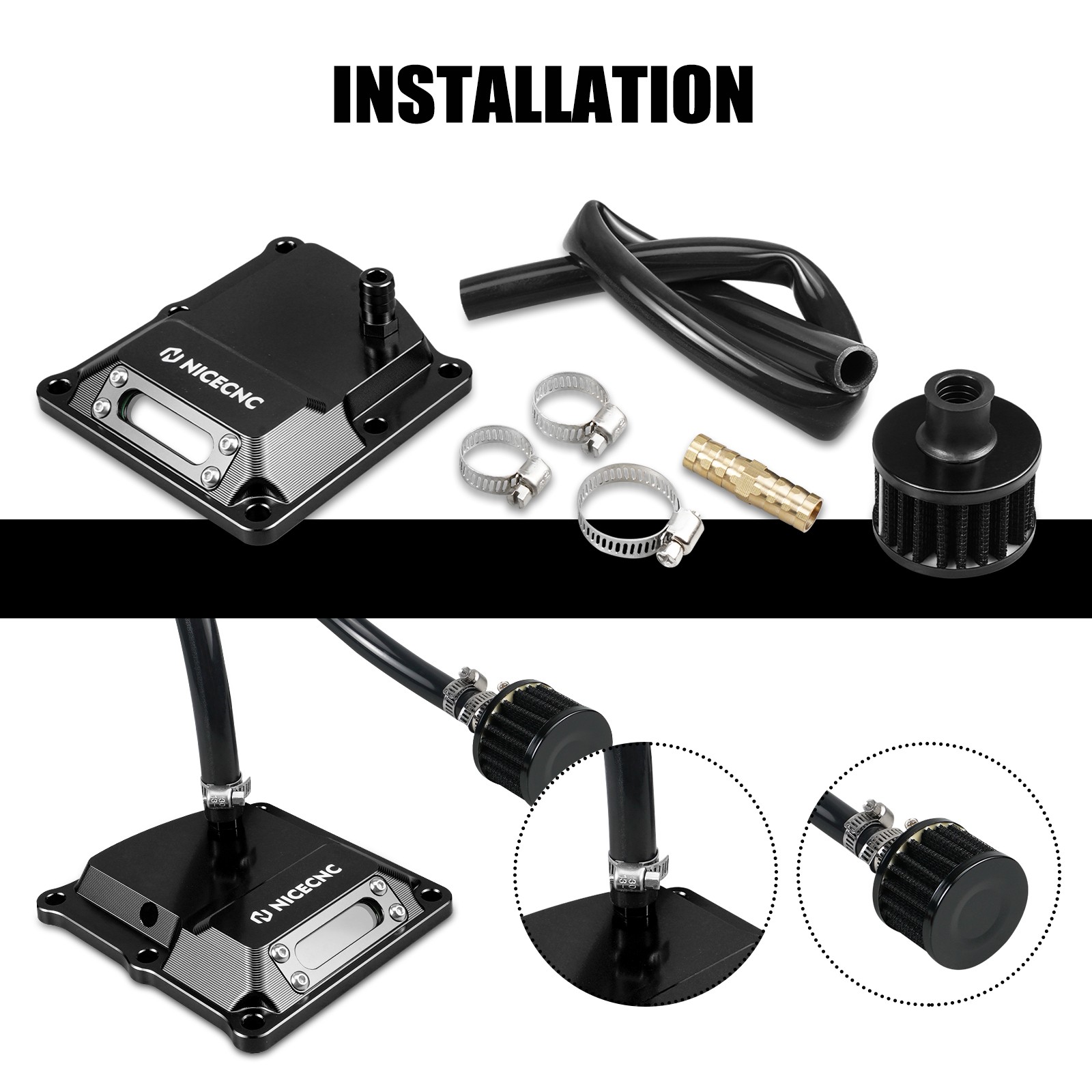 NICECNC M8 Transmission Top Cover For Harley Softail/Touring/Trike Models