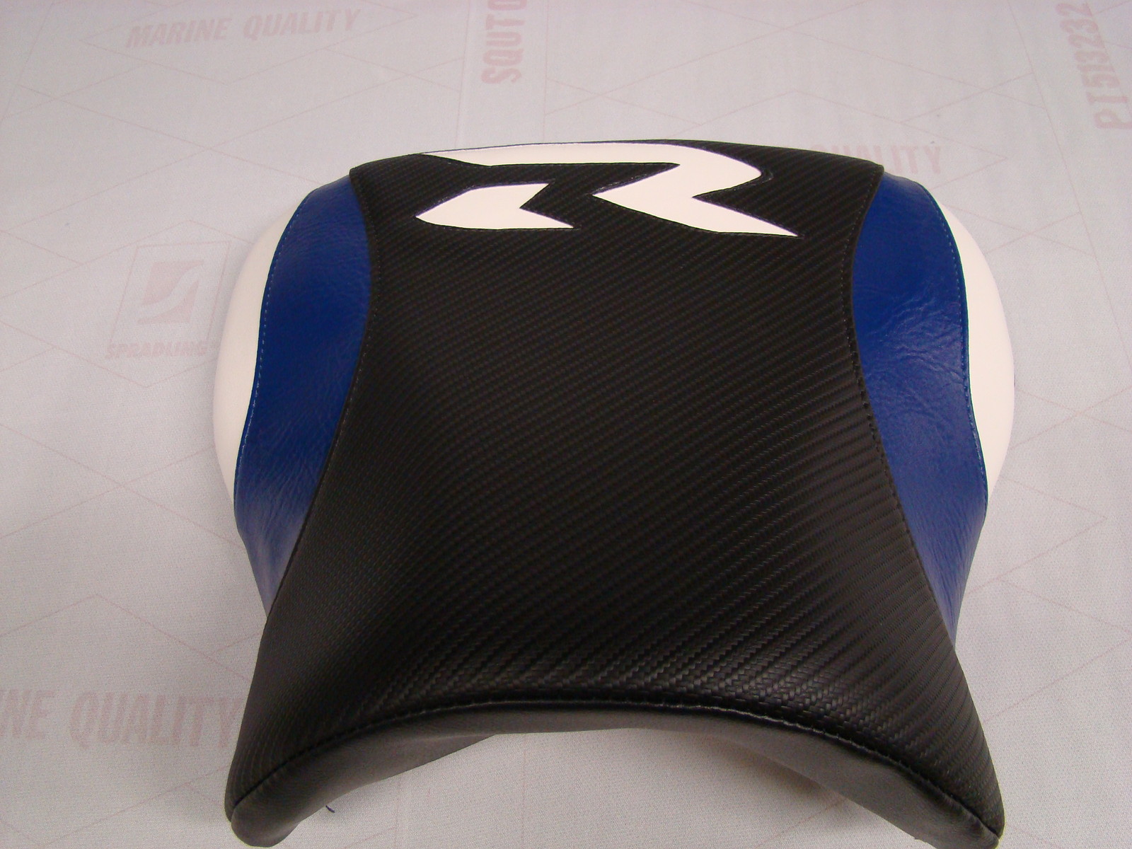 SUZUKI GSXR600/750/1000 SEAT COVER 00/02/03 BLK/BLUE/WH