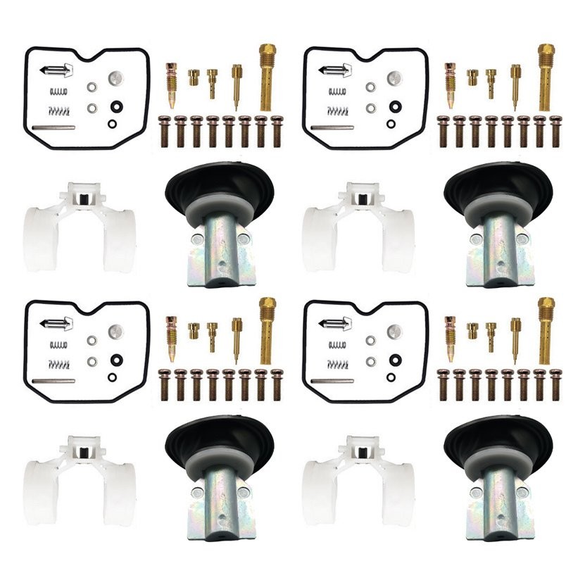 4X Carburetor Repair Kit Diaphragm Float For KAWASAKI ZRX1100 1999-2000 ZRX 1200