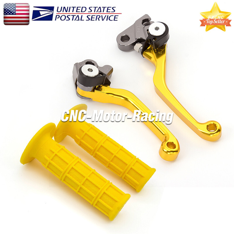 For Suzuki RMZ250 2007-2022 RMZ450 2005-2022 Brake Clutch Levers & Grips Handle