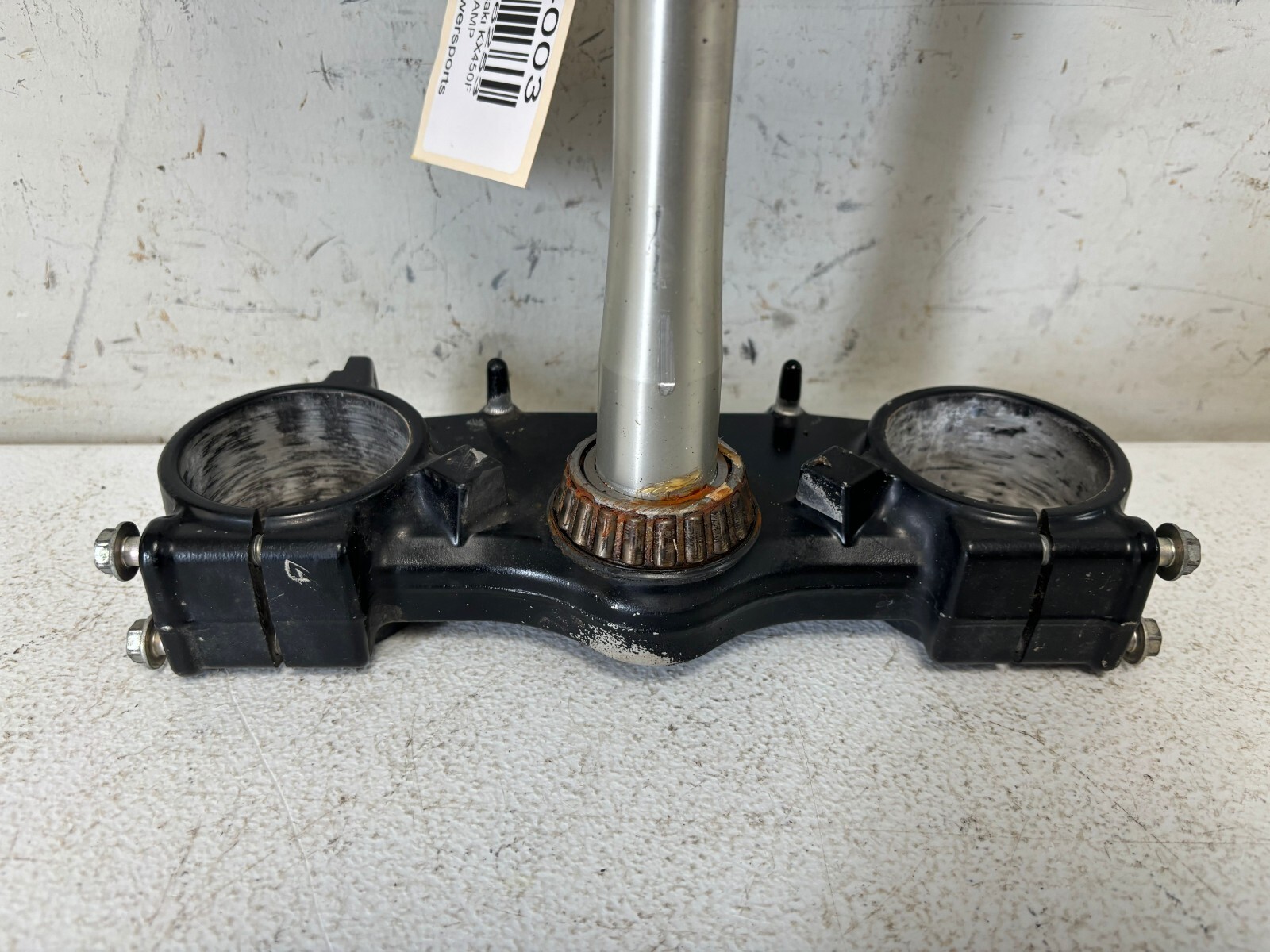 2013 Kawasaki KX450F OEM Front Forks Upper Lower Triple Tree Clamp 44037-0134-21