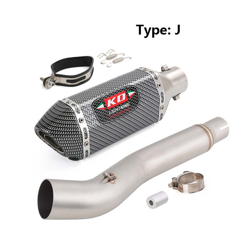 Muffler Silencer Tip Mid Link Slip-on Exhaust System For Honda CBR250R 2011-2016