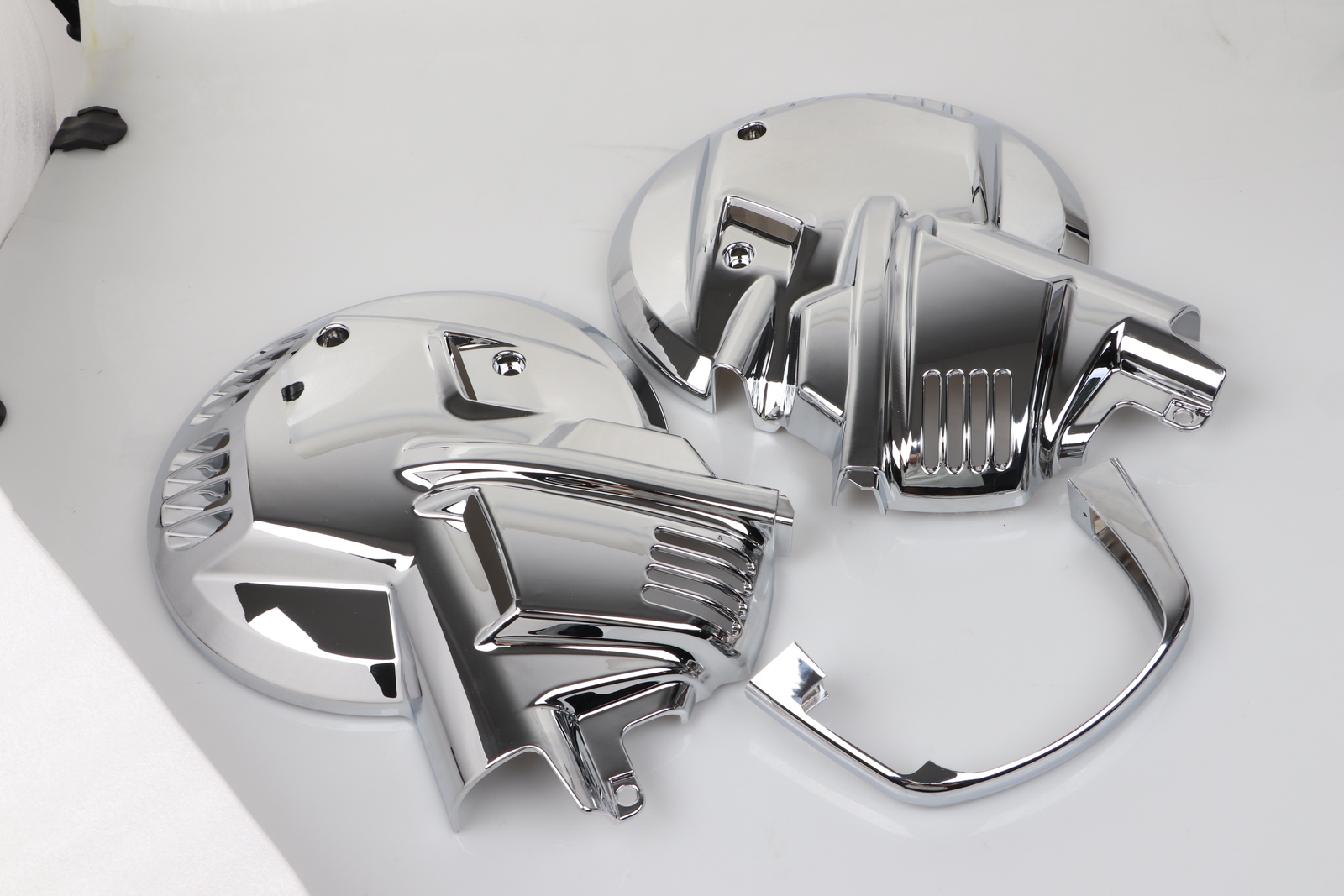 Left&Right Chrome Front Brake Rotor Disc Covers For Honda Goldwing GL1500 88-00