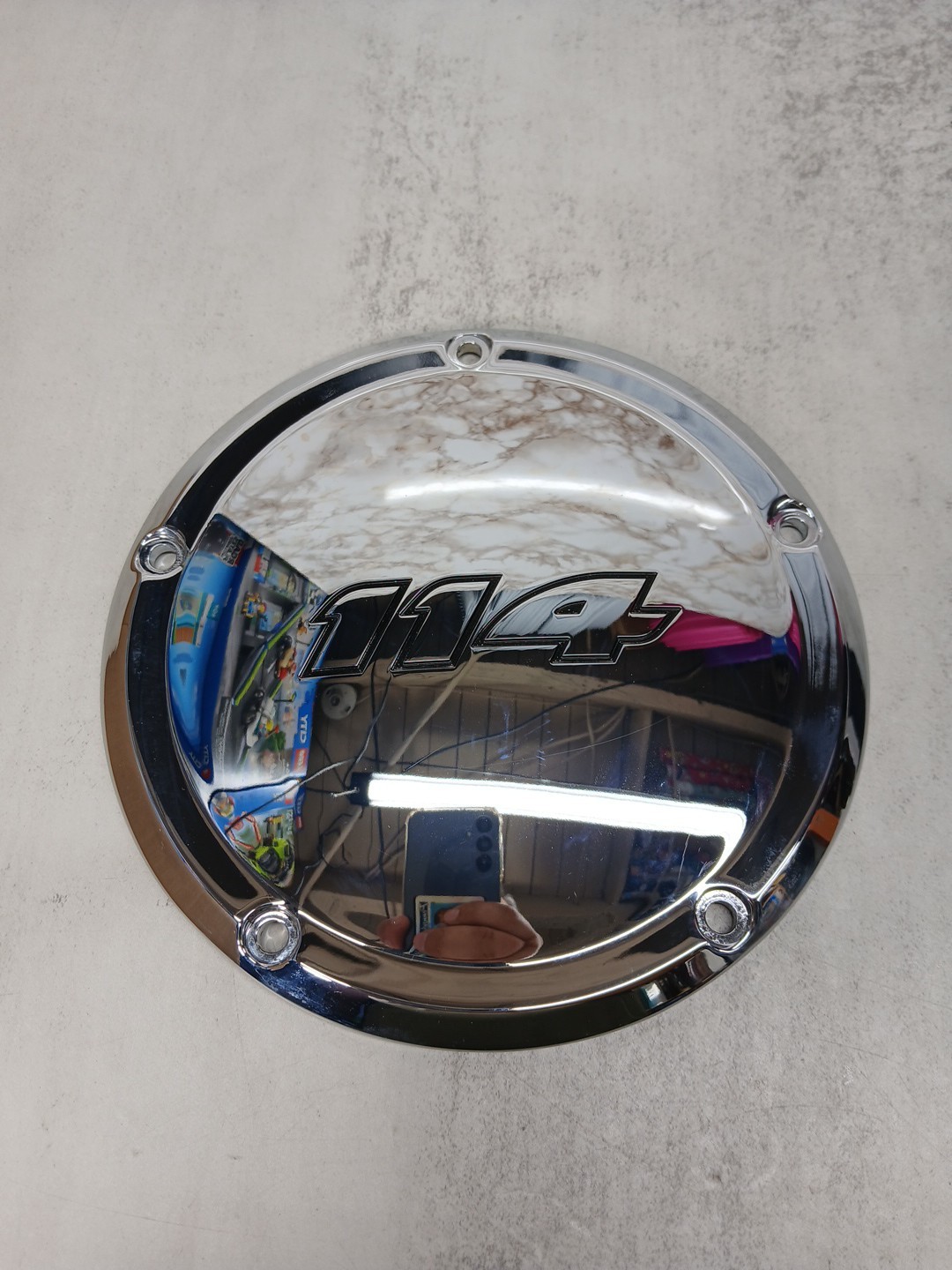 Harley-Davidson OEM 114 Chrome Derby Cover Touring Fits 07-Later 25700389