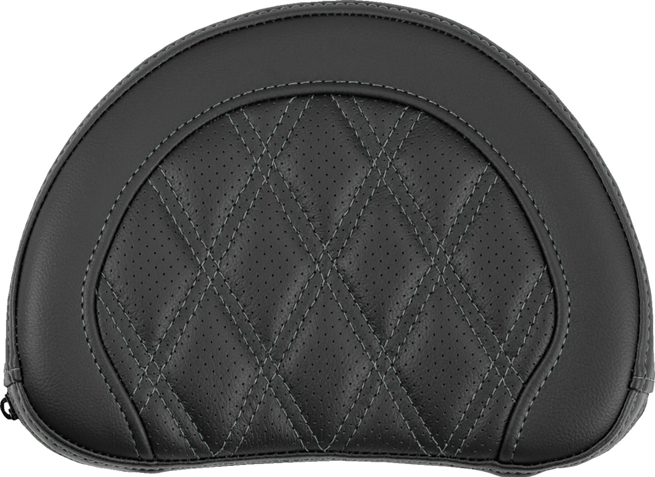 Saddlemen Contour Gray Lattice Sissy Bar Passenger Backrest Pad for Harley
