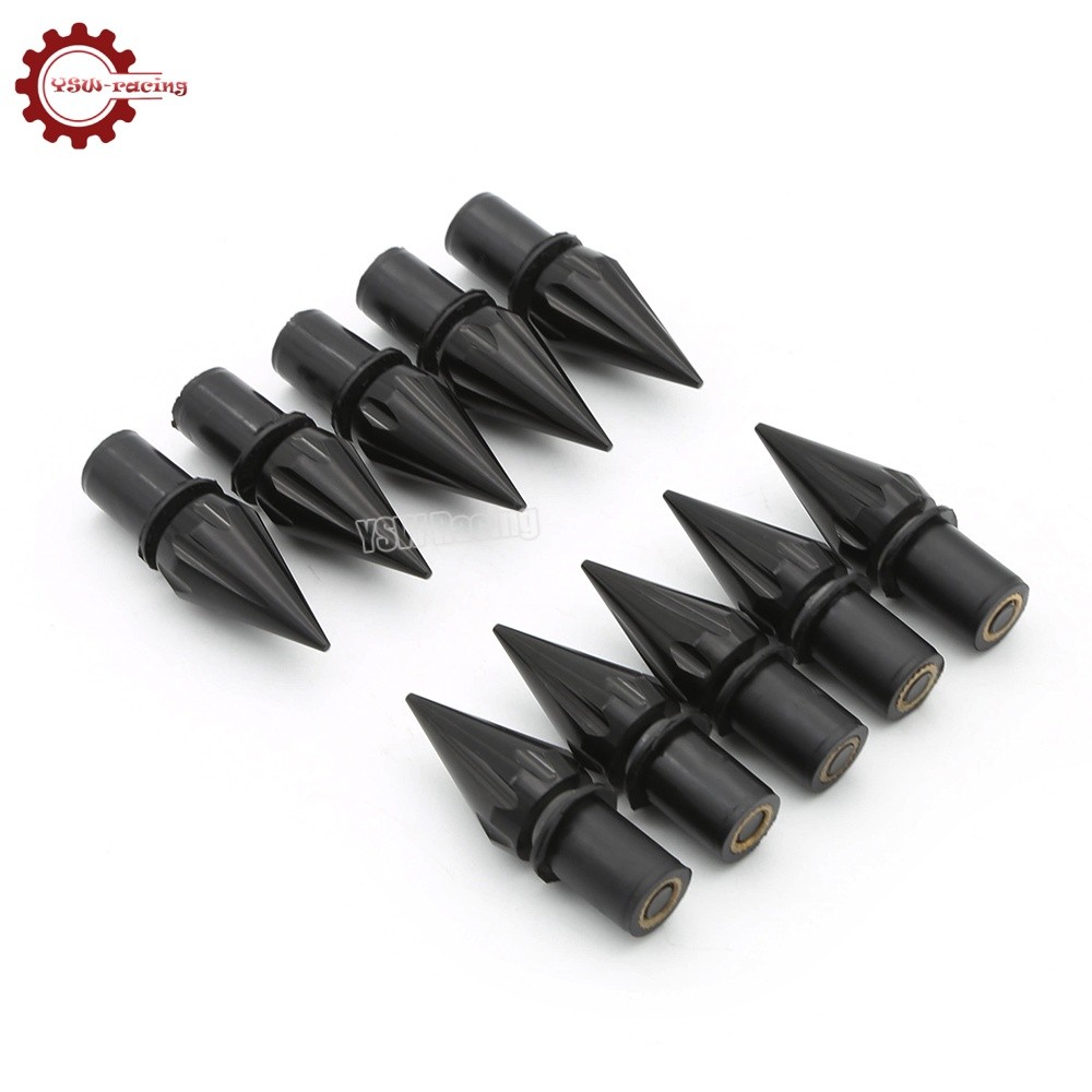 10Pcs Windscreen Windshield Motorcycle Spike Bolts 5MM Wind Screen Bolts Screws
