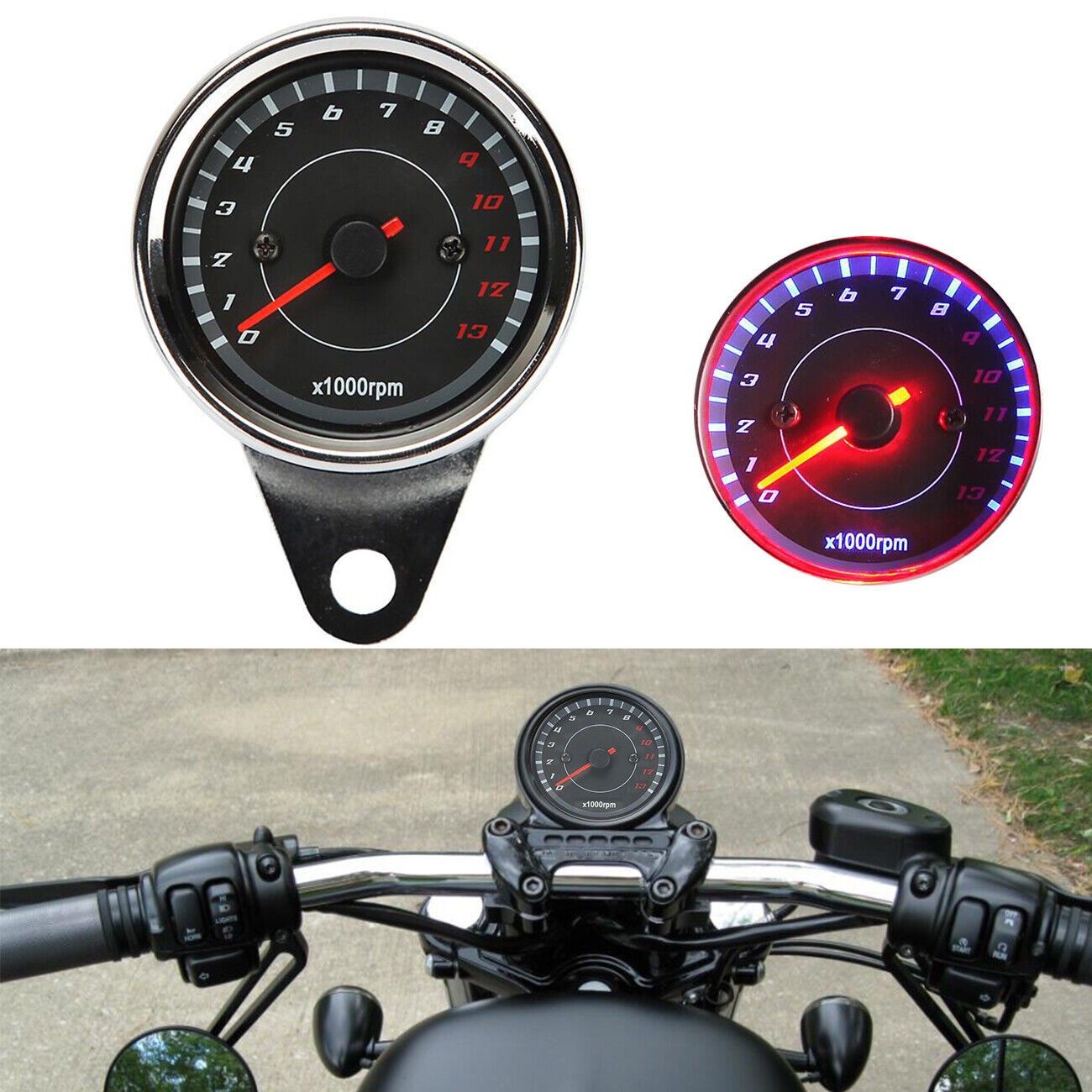 Tachometer For Kawasaki Vulcan 500 / 800 / 900 / 1500 / 1600 / 1700 / 2000 ect.