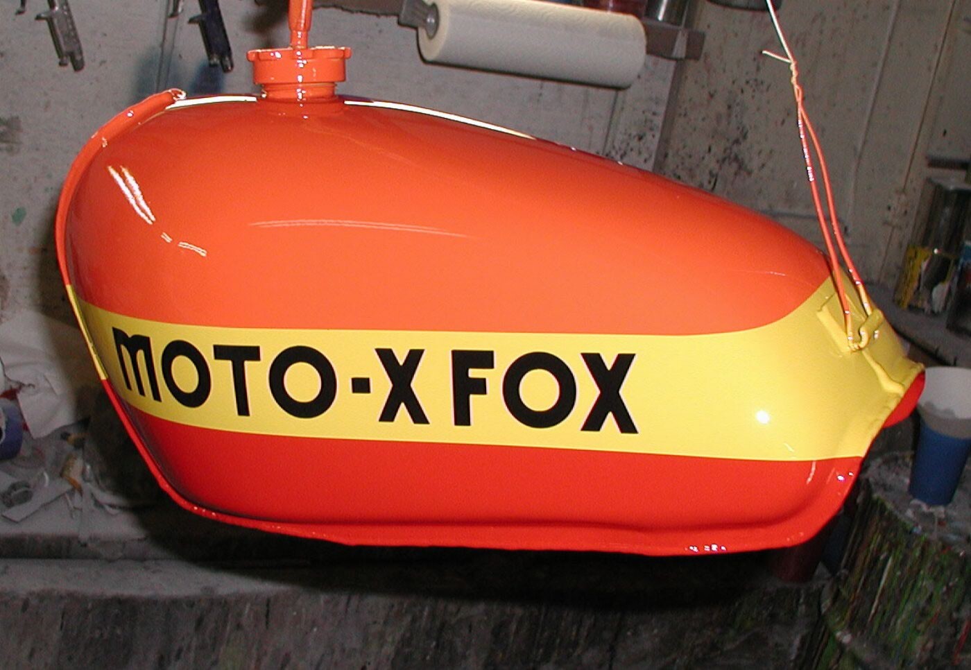 2! Moto-X Fox tank decal 13″ sticker Vintage RM RN YZ KX CR 125 250 360 400 VMX