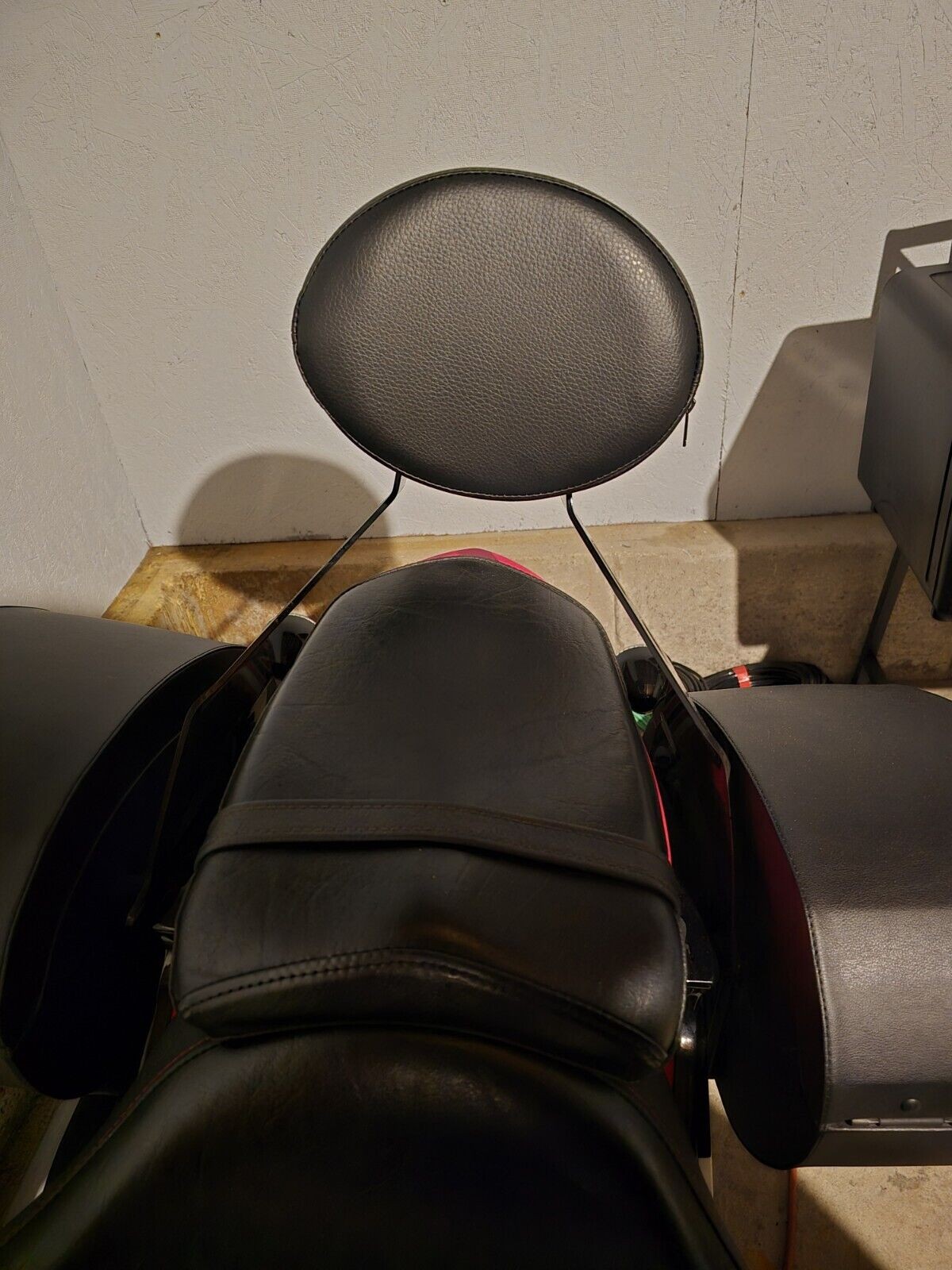 PASSENGER BACKREST SISSY BAR & PAD 4 YAMAHA RAIDER SCL SHORT FIXED MOUNT