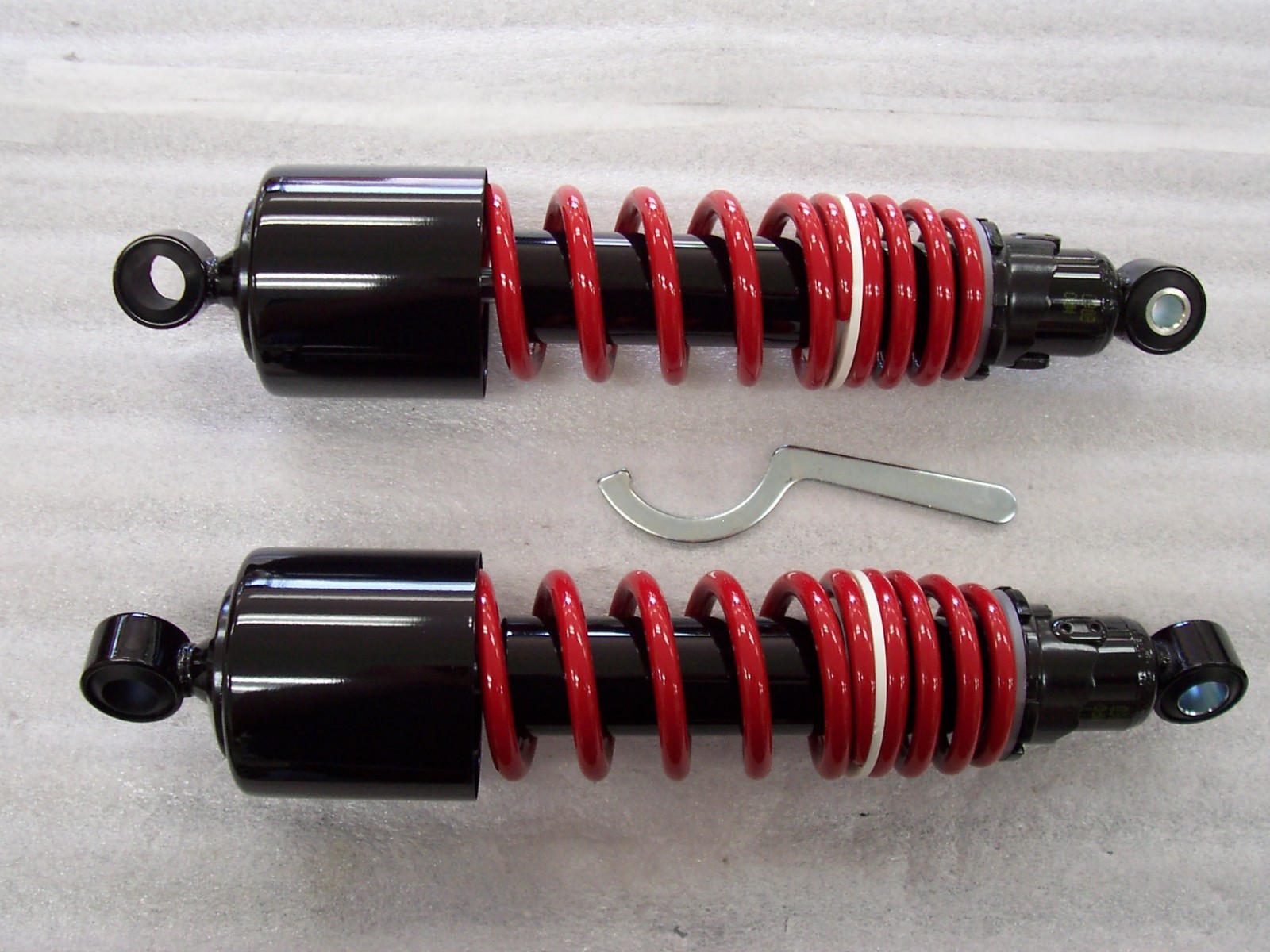 Honda VT1100 Shadow Ace Spirit Sabre Long 12.25″ Black Red Shocks 1987 – 2007