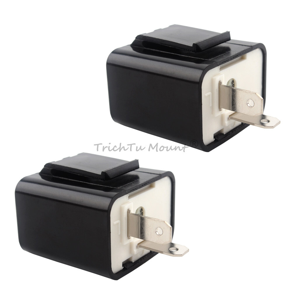 2Pcs 12V Automatic Electronic LED Flasher Relay for Turn Signal Light Fast Flash