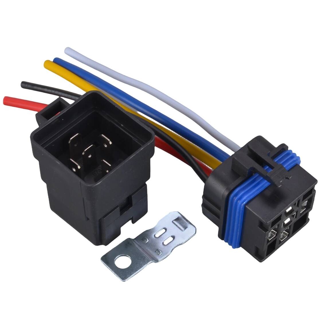 1pcs 30/40A 5-Pin Waterproof Automotive Relay Set With Pigtail