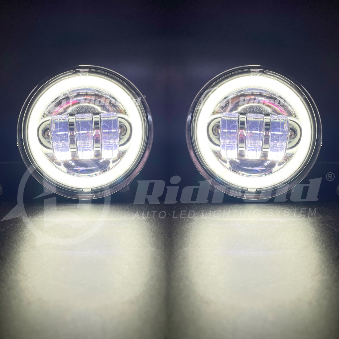 7″inch LED Headlight+4.5″ Passing Lights For Harley Davidson Touring Road King