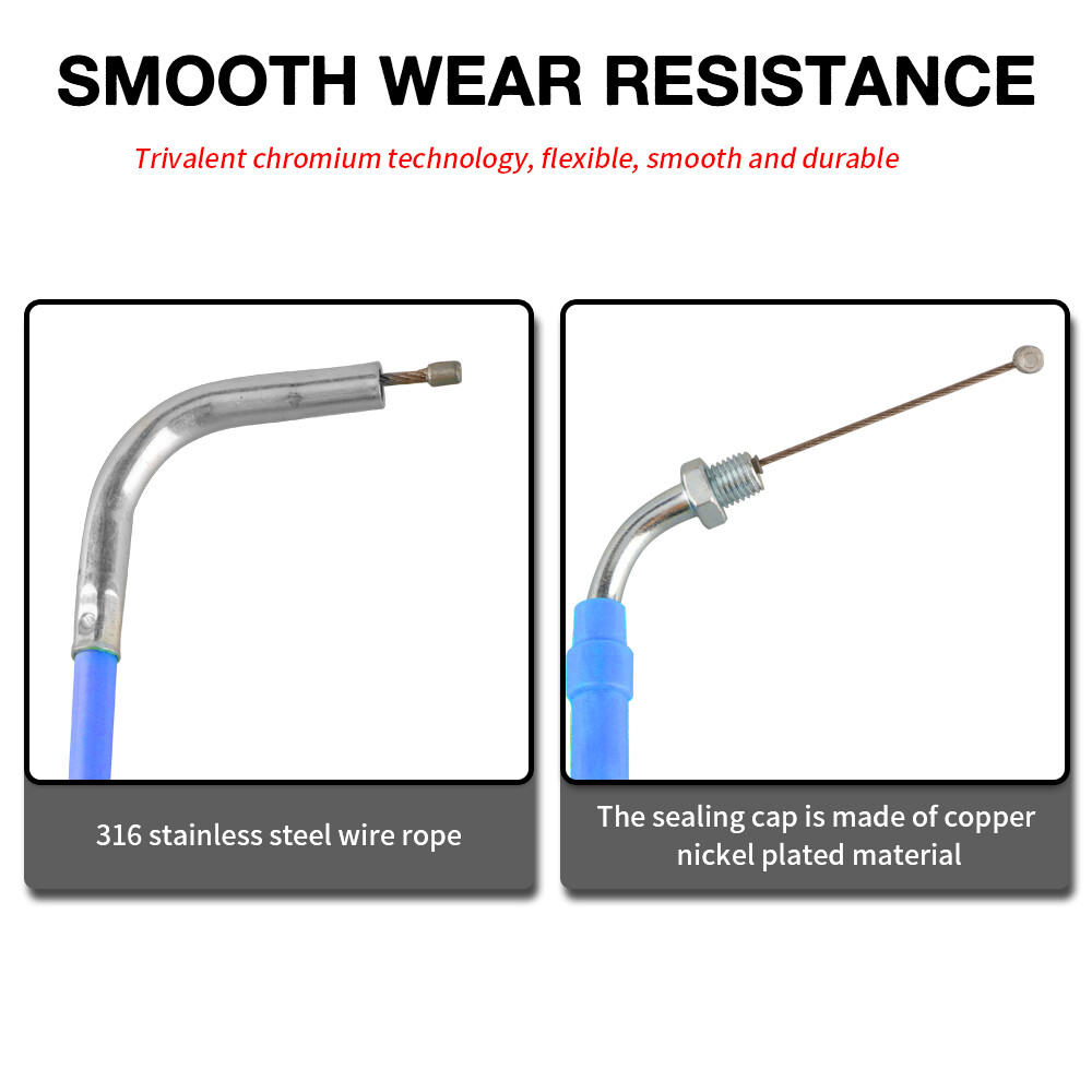 NIBBI Universal Motorcycle Throttle Cable 71″ Fits Kymco SYM GY6 Scooter Moped