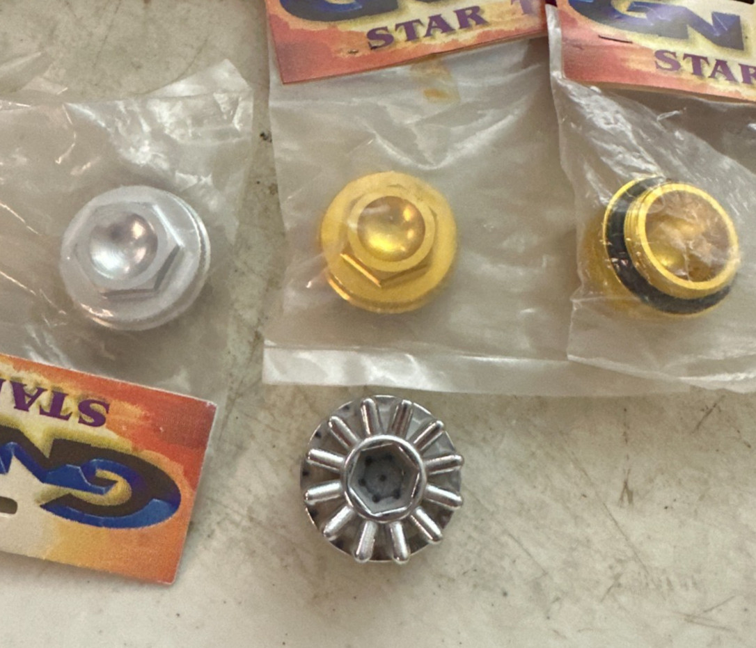 LOT OF 4 VARIETY PACK VALVE ADJ CAPS REF OEM# 12361-300-000