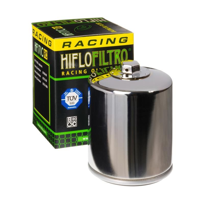 HiFlo RC High Performance Oil Filter – Chrome Motorcycle Street Bike HF171CRC