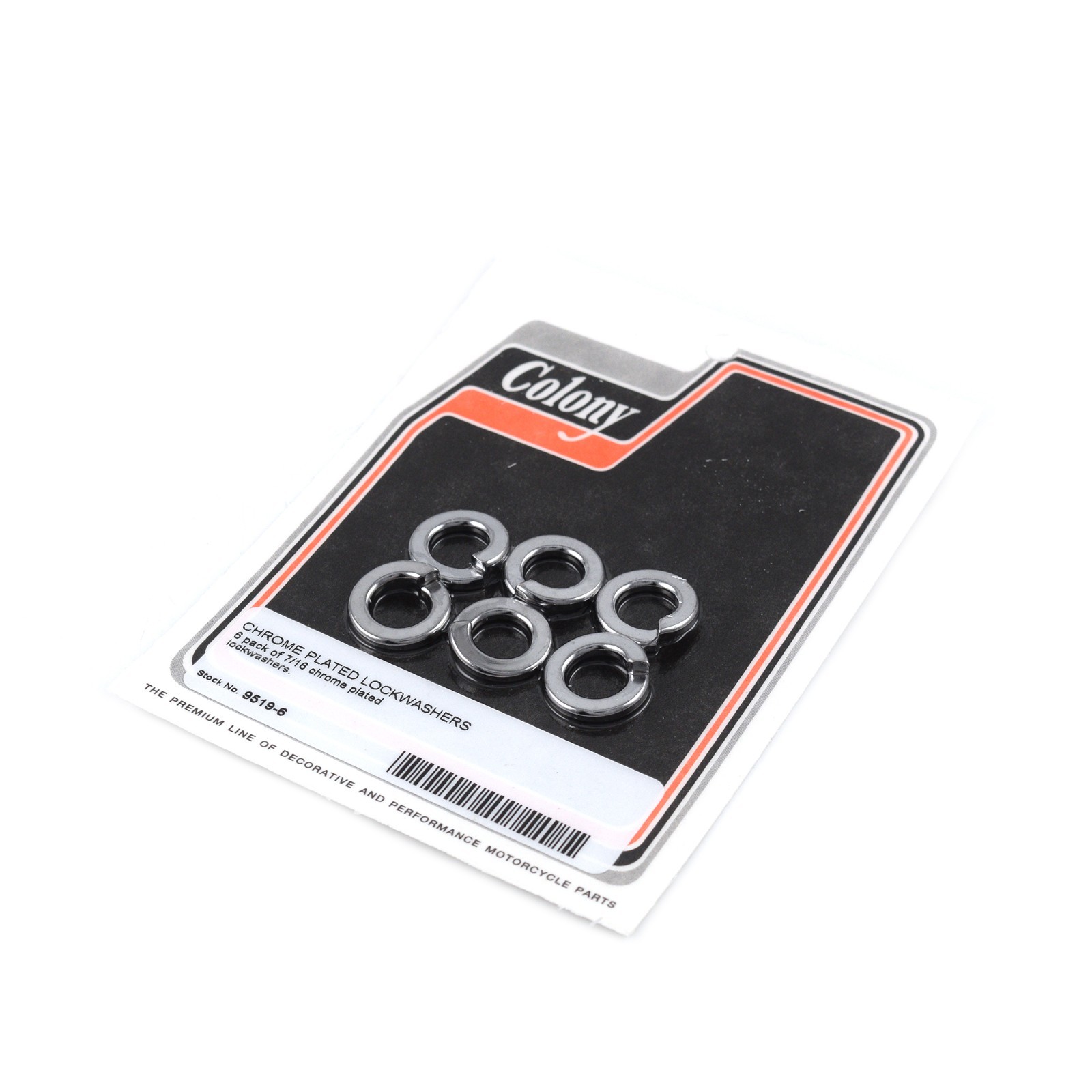 7/16″ Chrome Lock Washer 6 Pack for Harley All Models 7056
