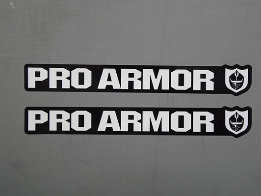 2x Pro Armor Black decals sticker sponsor graphic ATV SxS YXZ UTV Sandsport logo