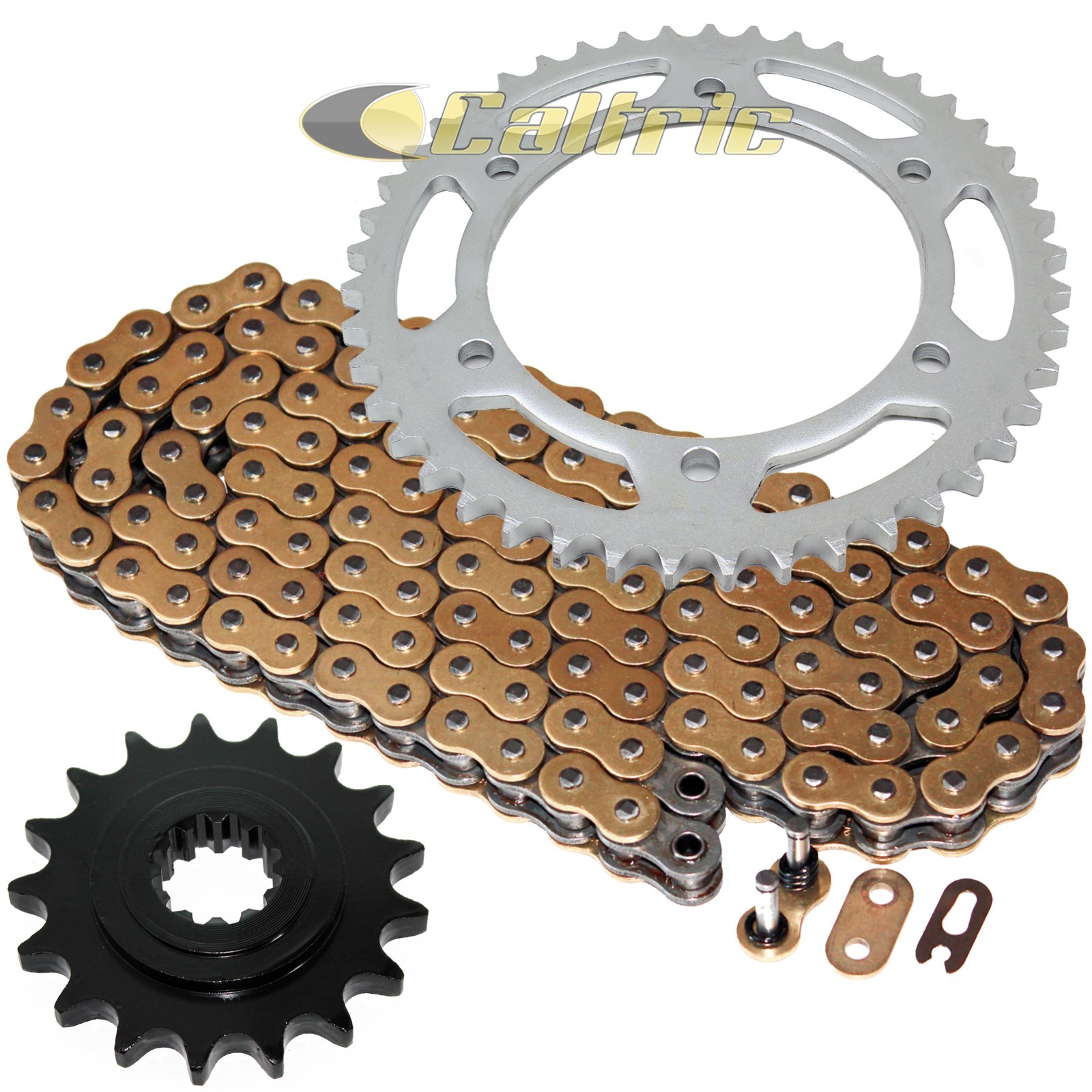 Gold O-Ring Drive Chain & Sprockets Kit for Kawasaki ZR1100 ZRX1100 1997-2000