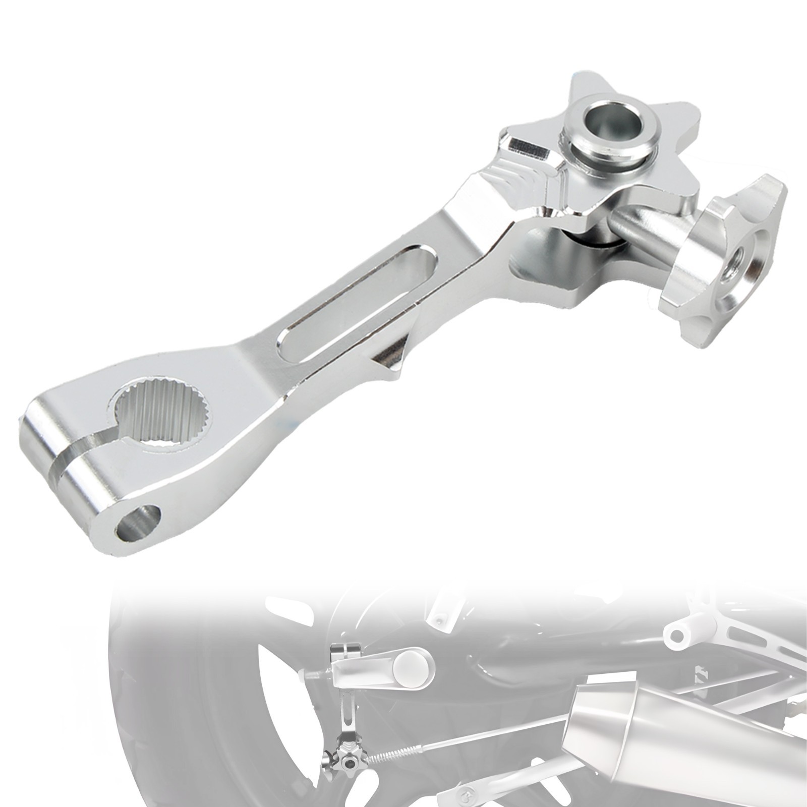 Motorcycle Universal CNC Aluminum Rear Brake Rocker Arm Lever For Honda Yamaha