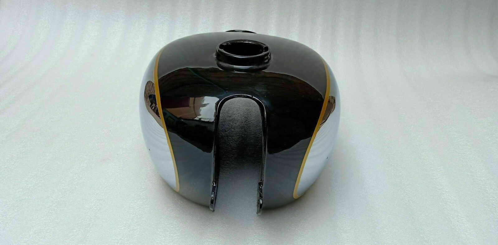 Horex Regina Chrome And Black Painted Steel Gas Fuel Petrol Tank