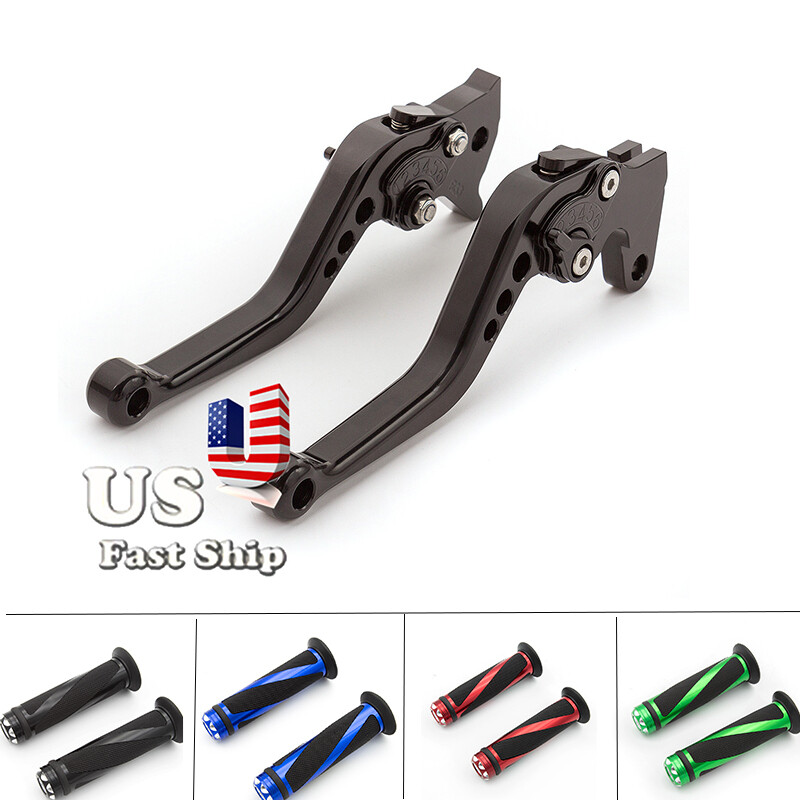 CNC Short Brake Clutch Lever w/Grip For YFM700 RAPTOR 700R YFZ450 YFZ450R 09-20