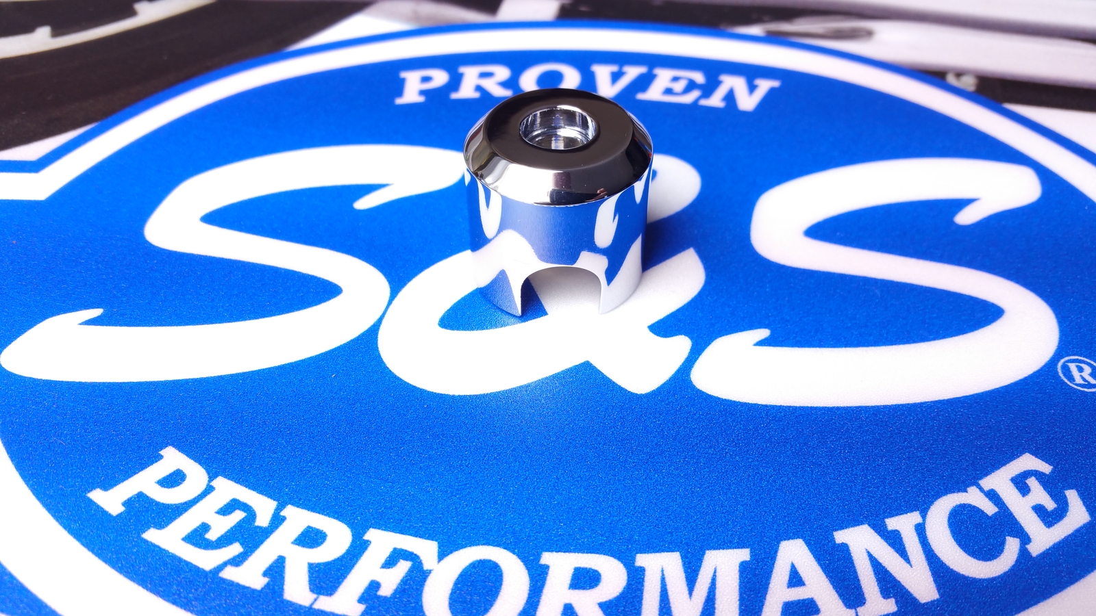 S&S Cycle 106-2022 Breather Screw Cover Chrome Finish Harley