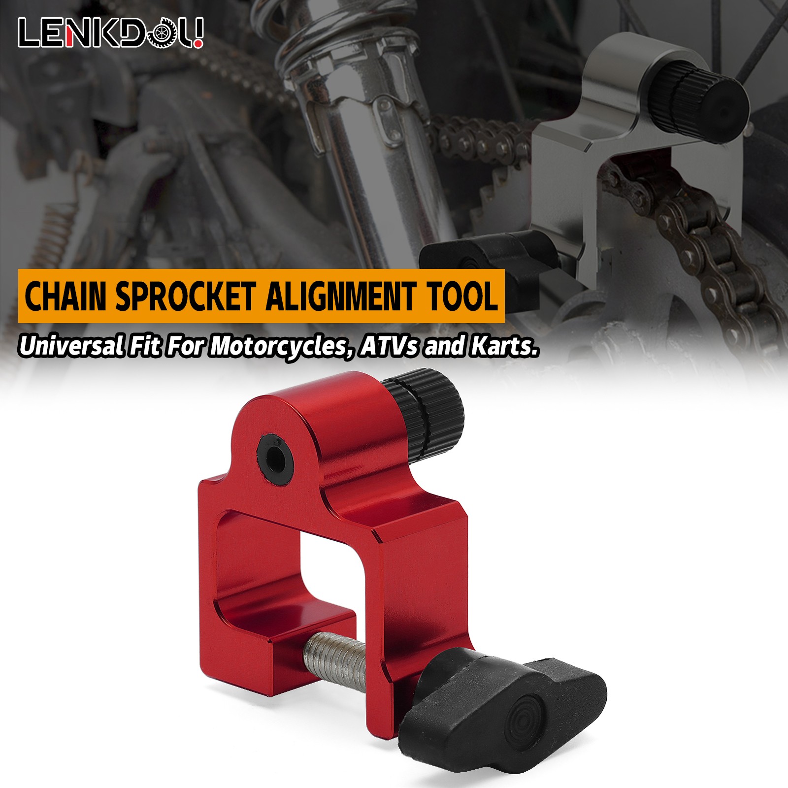 Motorcycles Chain & Sprocket Alignment Tool Laser Application For ATVs Karts