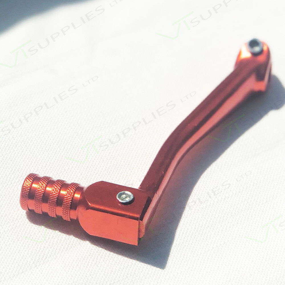Orange Universal Motorbike Gear Shifter Aluminium Alloy Foldable Shift Lever