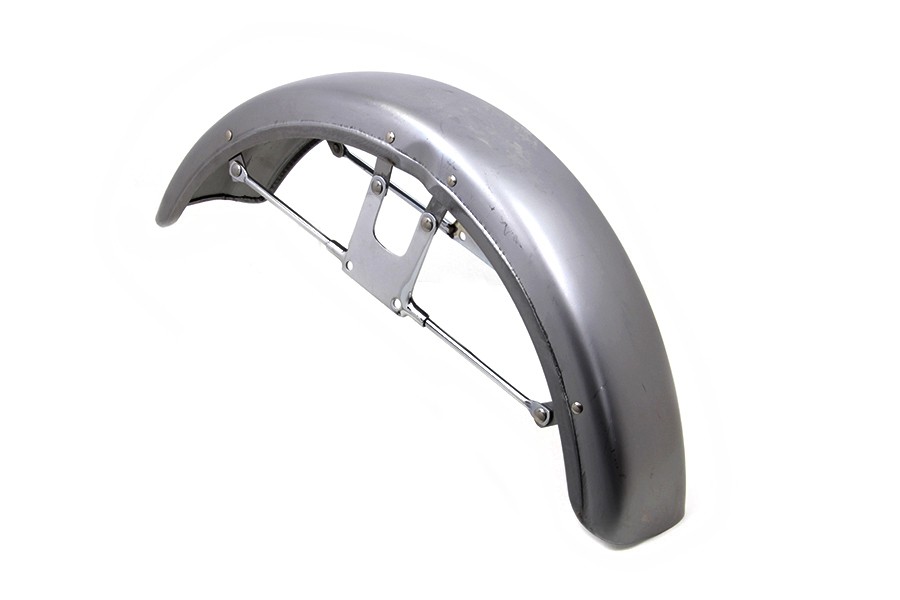 Front Fender Raw Steel fits Harley Davidson