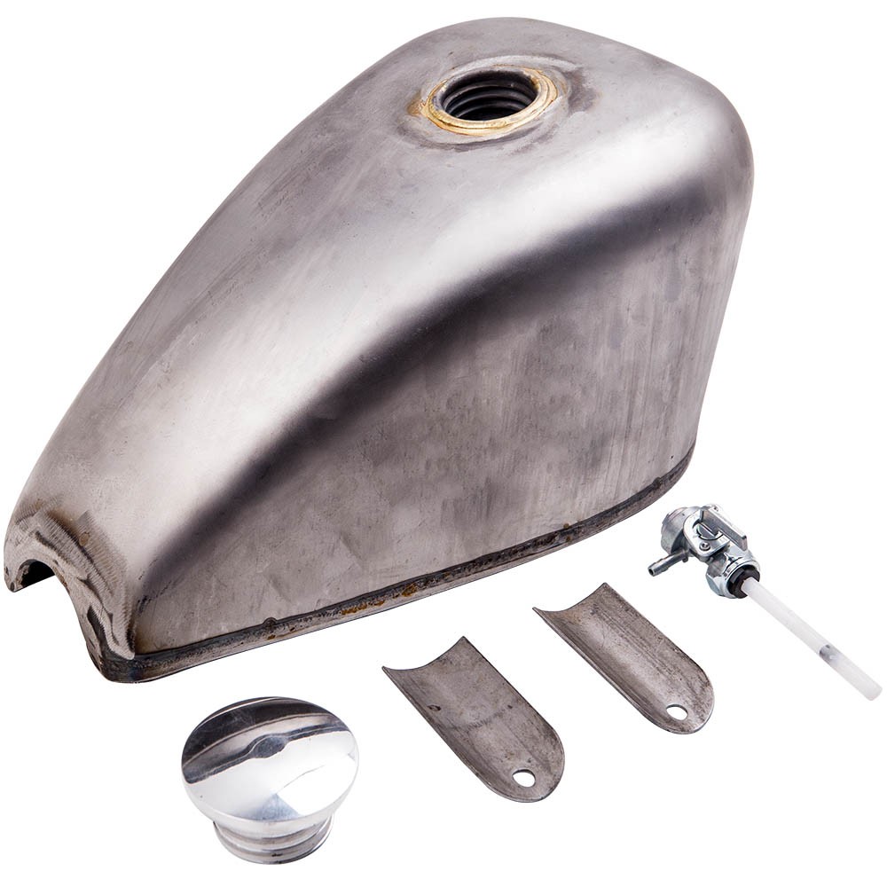 Gas Fuel Tank 9L 2.4Gal for Harley Sportster Ironhead 1957- Iron Unpainted Kit