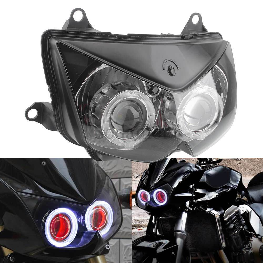 Headlight Lamp Assembly Angel Devil Eye For Kawasaki Z1000 2003 2004 2005 2006