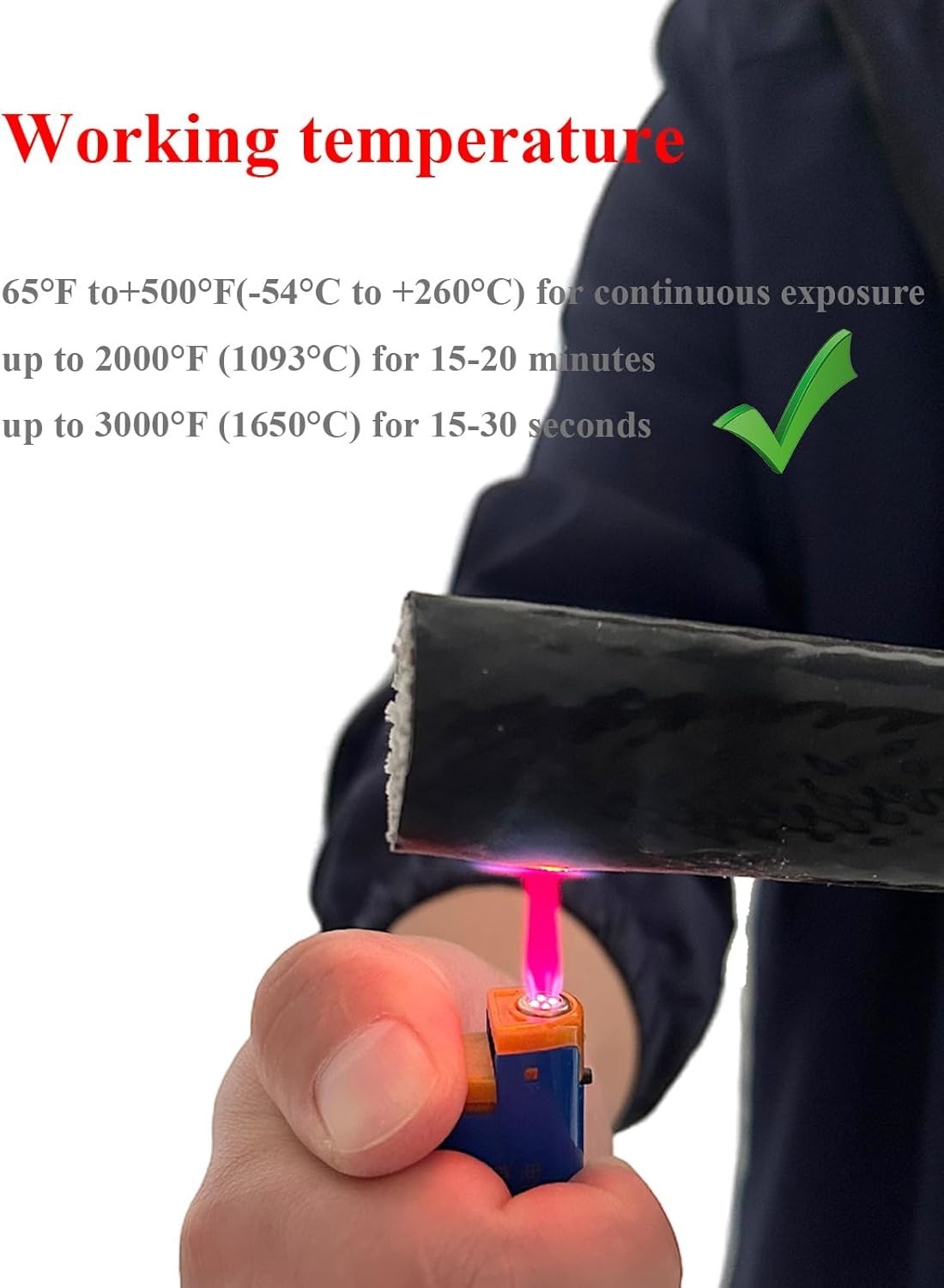 5/16″ ID Heat Shielded Fire Thermo Armor Fire Sleeve Silicone Coated Fiberglass