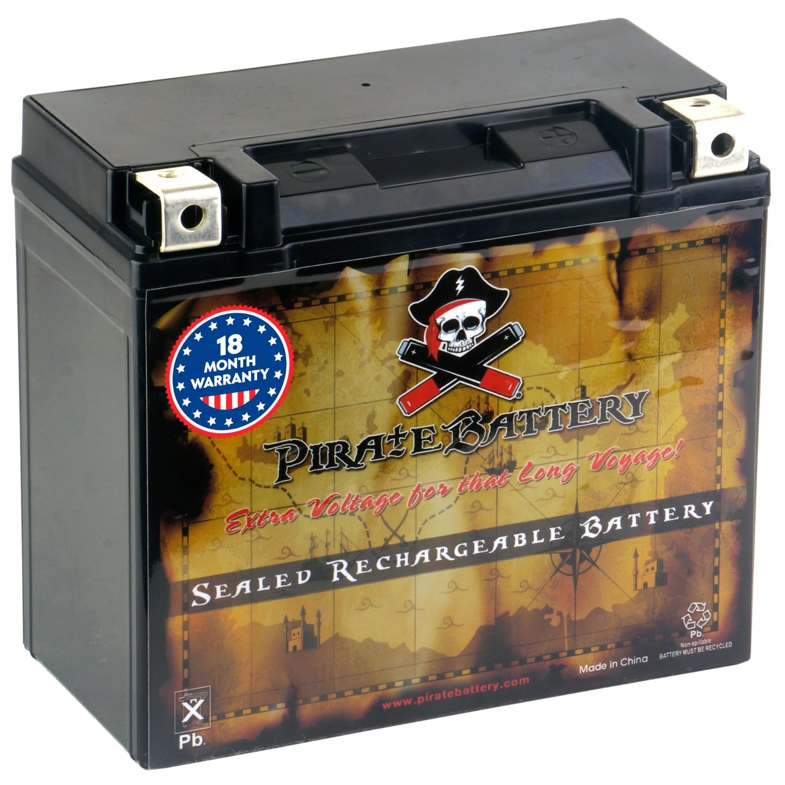 YTX20HL-BS 12V 19Ah AGM Battery 310 CCA ATV Motorcycle Jet Ski UTV