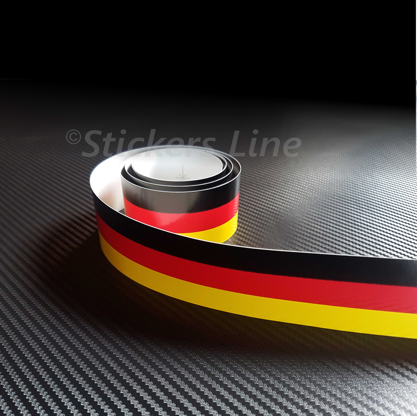 Germany Adhesive Strip 120×1.5 cm Self-Adhesive Flag Tape For Auto Moto